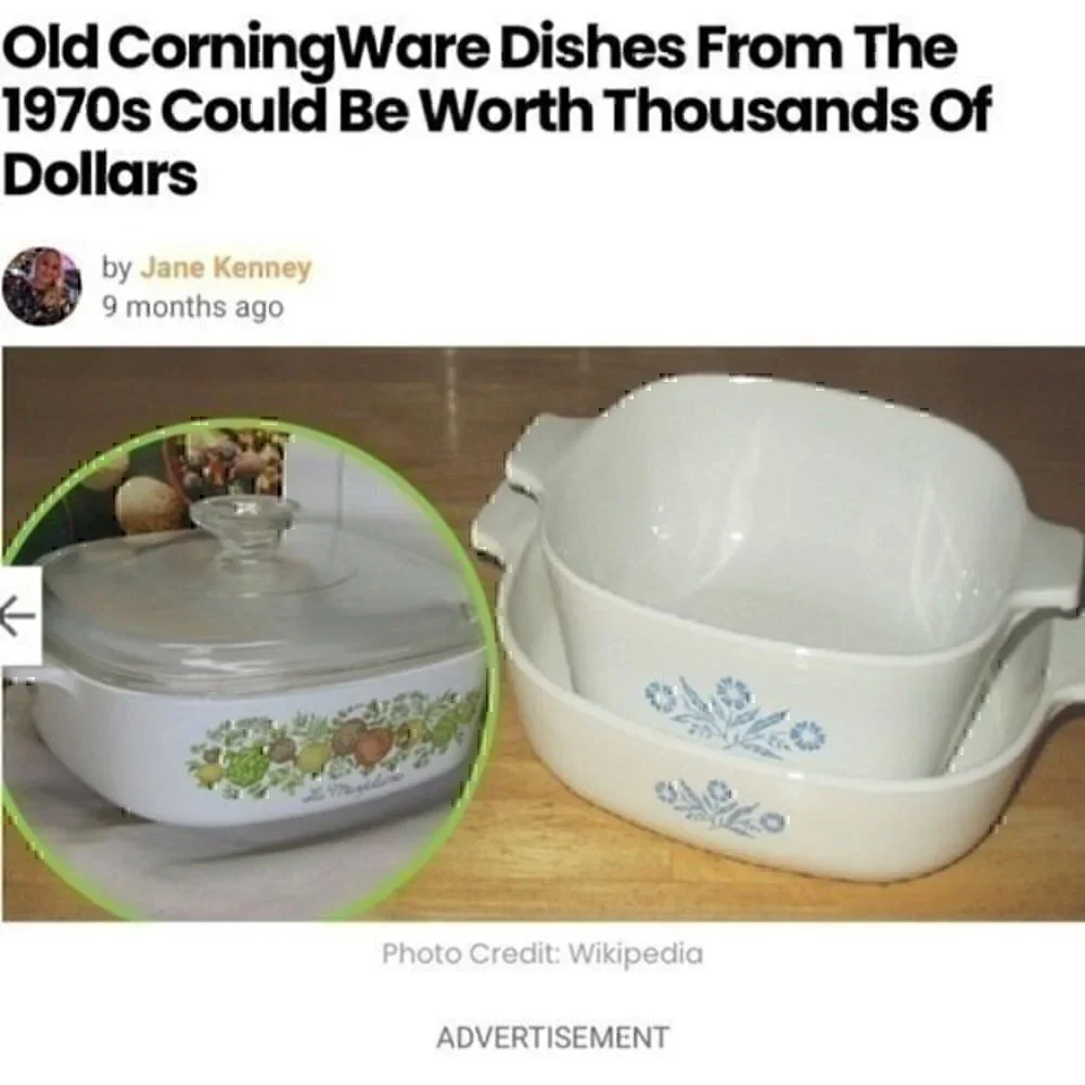 1970’s vintage CorningWare Blue Cornflower dish